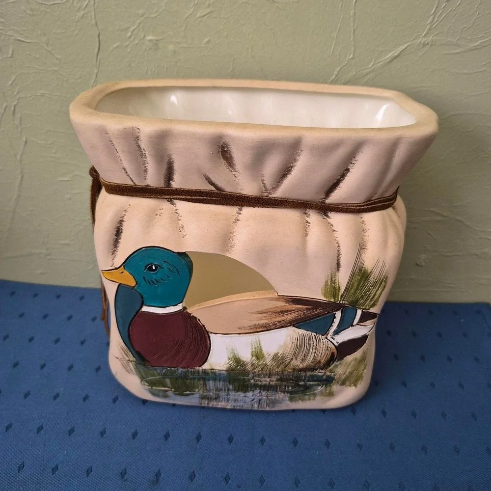 Vintage duck ceramic planter - Picture 1 of 5
